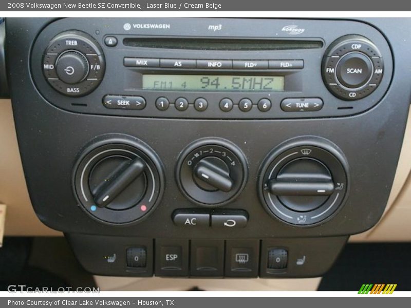 Laser Blue / Cream Beige 2008 Volkswagen New Beetle SE Convertible