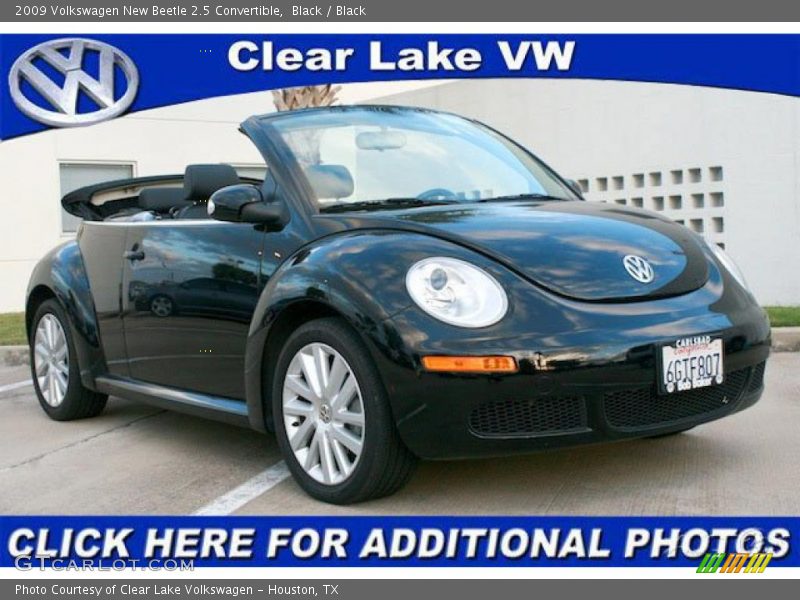 Black / Black 2009 Volkswagen New Beetle 2.5 Convertible
