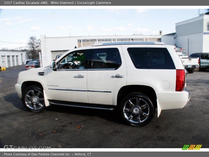 White Diamond / Cocoa/Light Cashmere 2007 Cadillac Escalade AWD