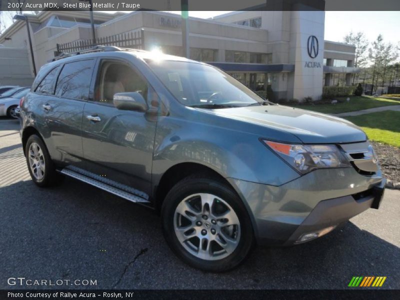 Steel Blue Metallic / Taupe 2007 Acura MDX