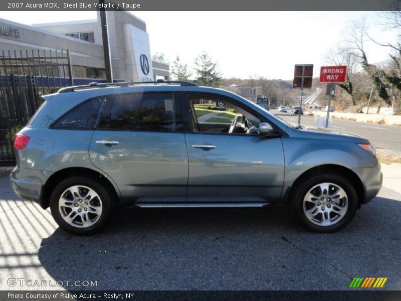Steel Blue Metallic / Taupe 2007 Acura MDX