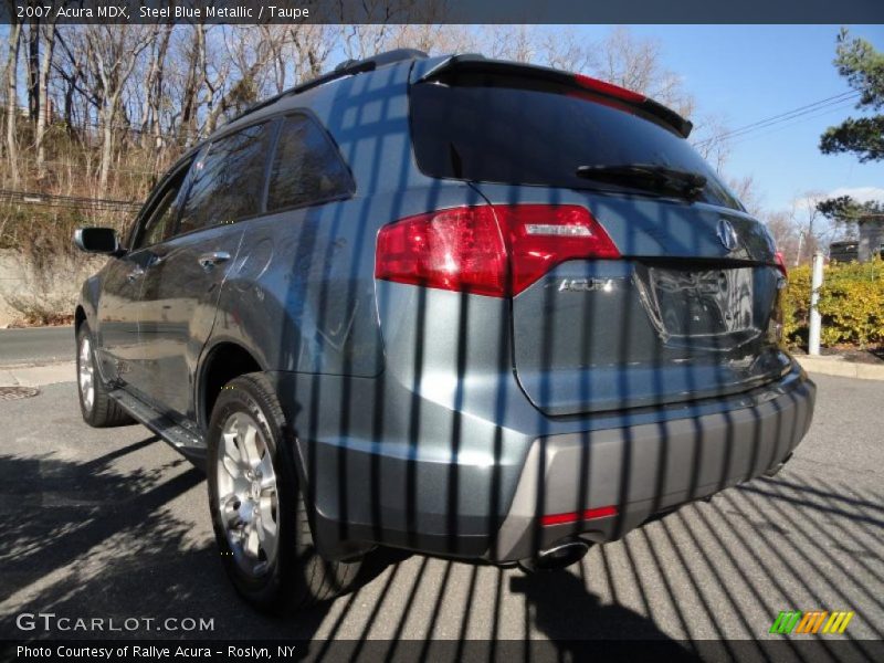 Steel Blue Metallic / Taupe 2007 Acura MDX