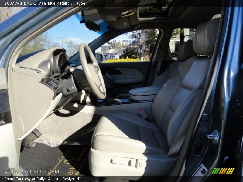 Steel Blue Metallic / Taupe 2007 Acura MDX