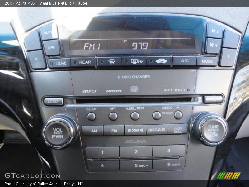 Steel Blue Metallic / Taupe 2007 Acura MDX