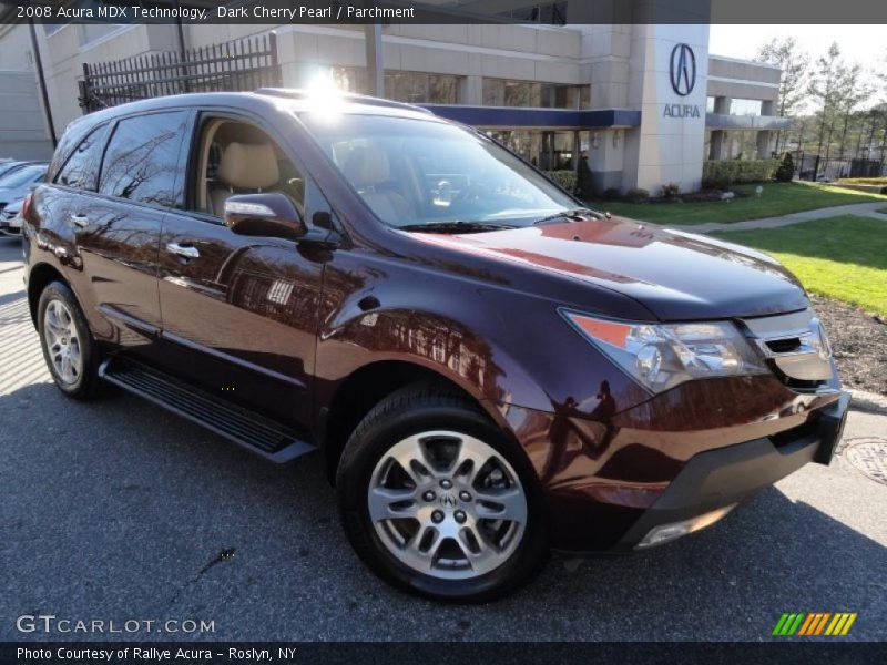 Dark Cherry Pearl / Parchment 2008 Acura MDX Technology