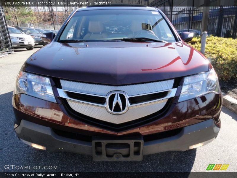 Dark Cherry Pearl / Parchment 2008 Acura MDX Technology