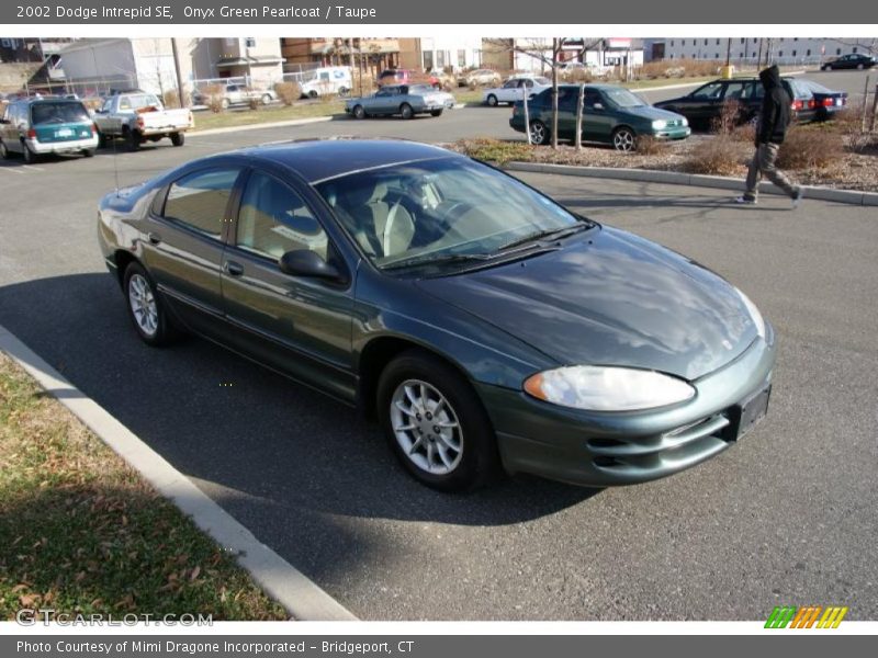 Onyx Green Pearlcoat / Taupe 2002 Dodge Intrepid SE