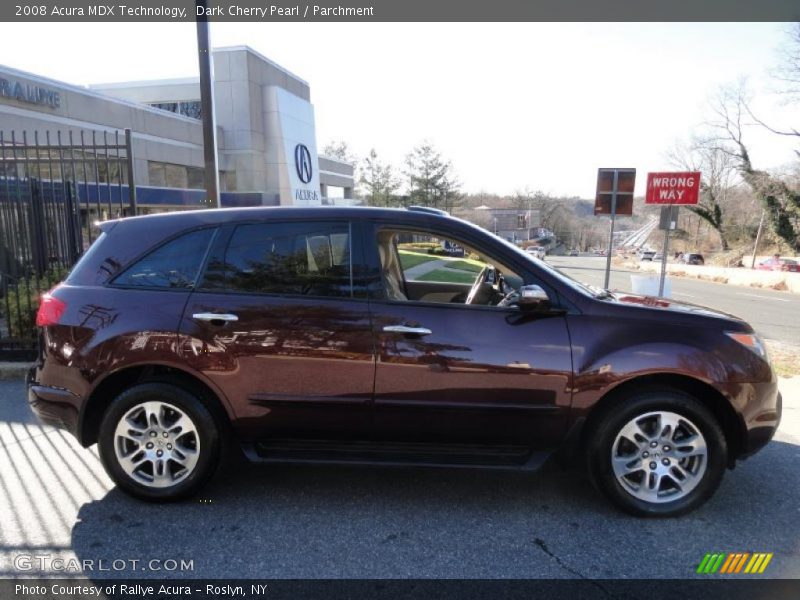 Dark Cherry Pearl / Parchment 2008 Acura MDX Technology
