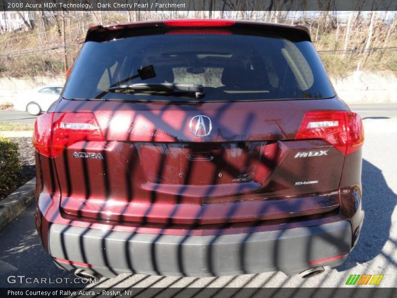 Dark Cherry Pearl / Parchment 2008 Acura MDX Technology