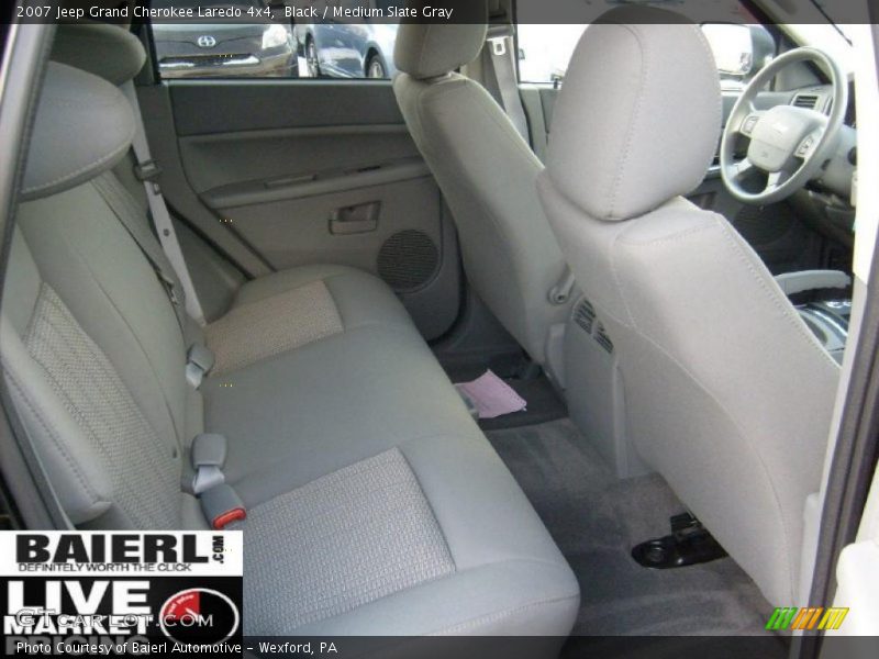 Black / Medium Slate Gray 2007 Jeep Grand Cherokee Laredo 4x4