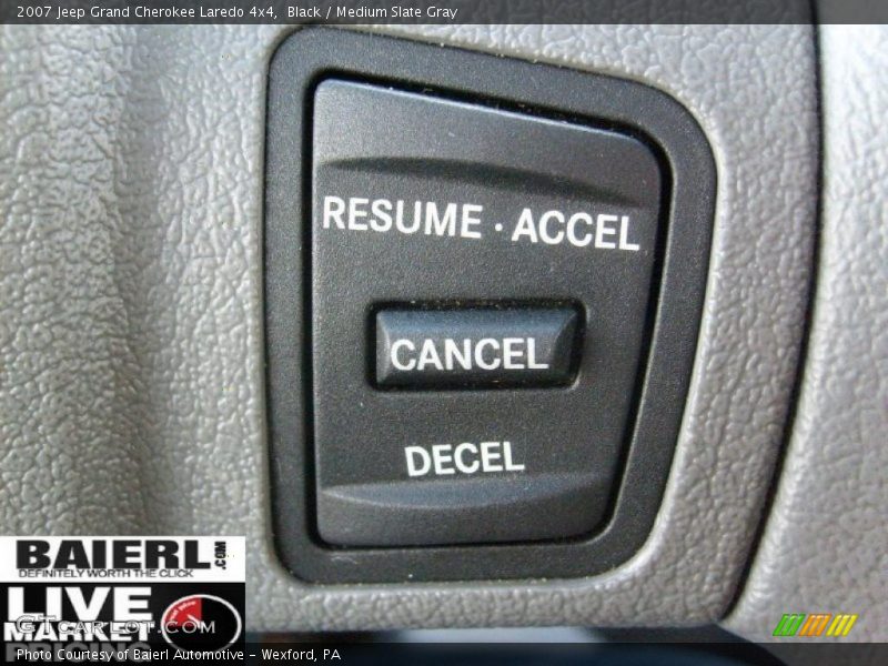 Black / Medium Slate Gray 2007 Jeep Grand Cherokee Laredo 4x4