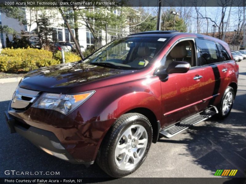 Dark Cherry Pearl / Parchment 2008 Acura MDX Technology