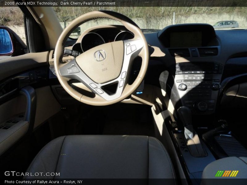 Dark Cherry Pearl / Parchment 2008 Acura MDX Technology