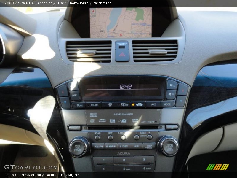 Dark Cherry Pearl / Parchment 2008 Acura MDX Technology