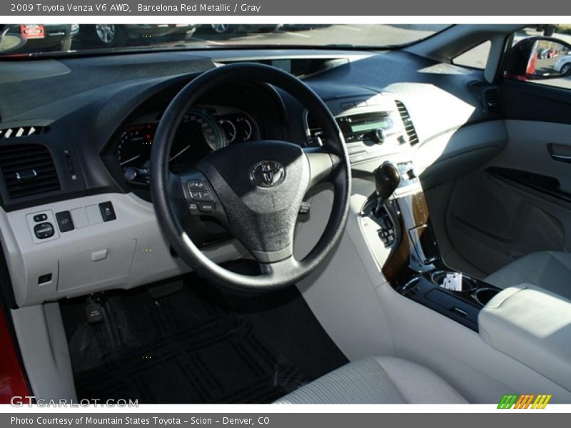 Barcelona Red Metallic / Gray 2009 Toyota Venza V6 AWD
