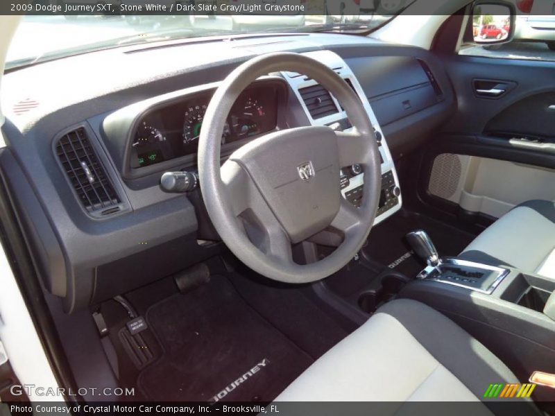 Stone White / Dark Slate Gray/Light Graystone 2009 Dodge Journey SXT