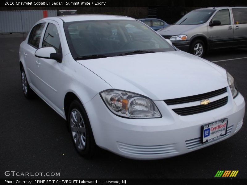 Summit White / Ebony 2010 Chevrolet Cobalt LT Sedan