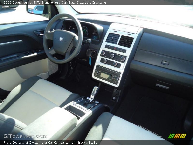 Stone White / Dark Slate Gray/Light Graystone 2009 Dodge Journey SXT