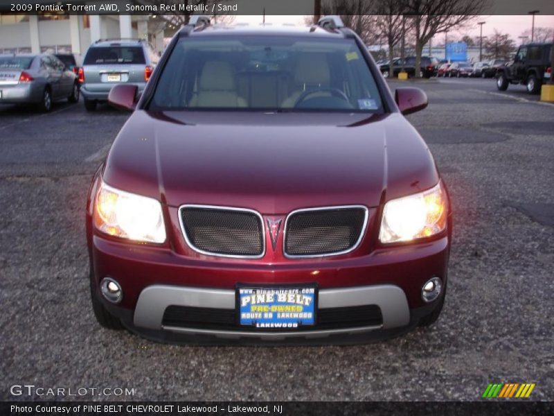 Sonoma Red Metallic / Sand 2009 Pontiac Torrent AWD