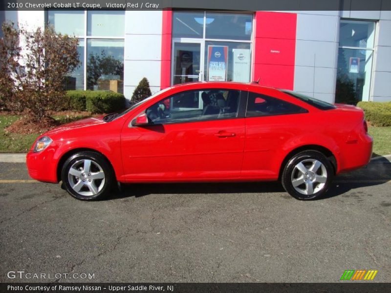 Victory Red / Gray 2010 Chevrolet Cobalt LT Coupe