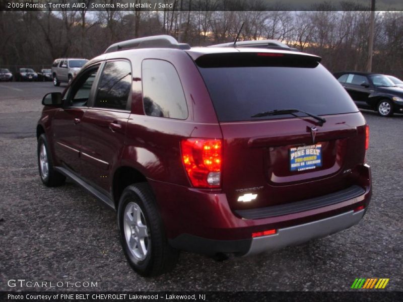 Sonoma Red Metallic / Sand 2009 Pontiac Torrent AWD