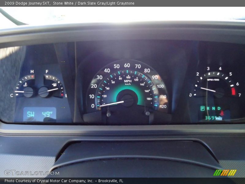 Stone White / Dark Slate Gray/Light Graystone 2009 Dodge Journey SXT