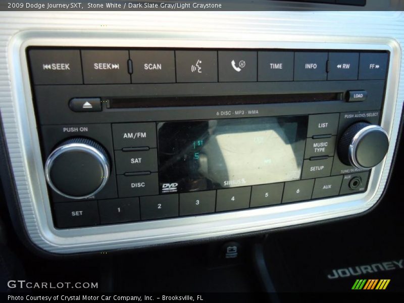 Stone White / Dark Slate Gray/Light Graystone 2009 Dodge Journey SXT