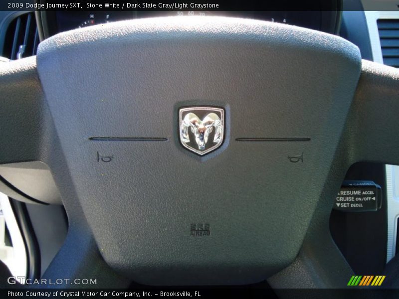 Stone White / Dark Slate Gray/Light Graystone 2009 Dodge Journey SXT