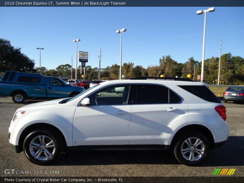 Summit White / Jet Black/Light Titanium 2010 Chevrolet Equinox LT