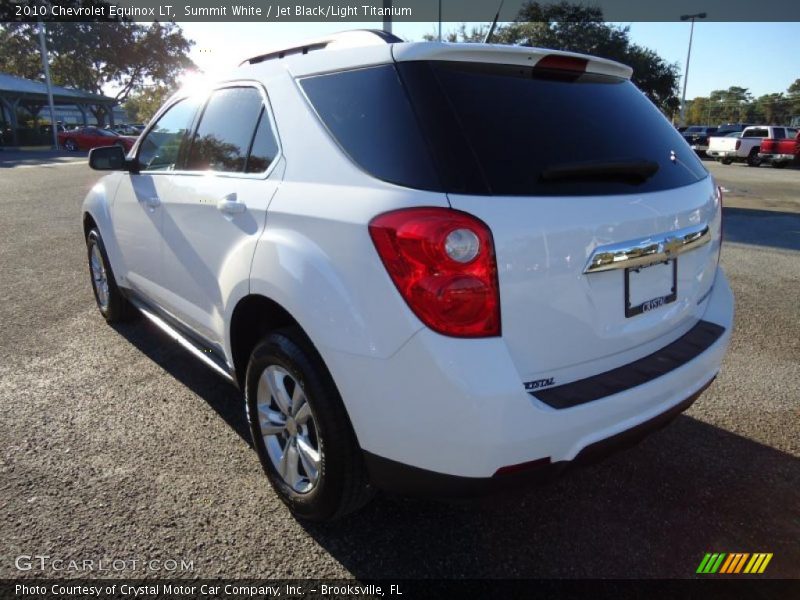Summit White / Jet Black/Light Titanium 2010 Chevrolet Equinox LT