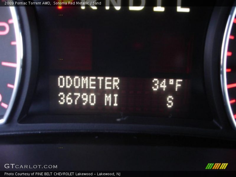 Sonoma Red Metallic / Sand 2009 Pontiac Torrent AWD