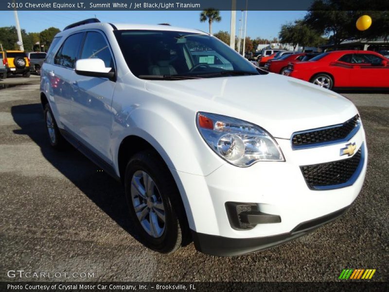 Summit White / Jet Black/Light Titanium 2010 Chevrolet Equinox LT