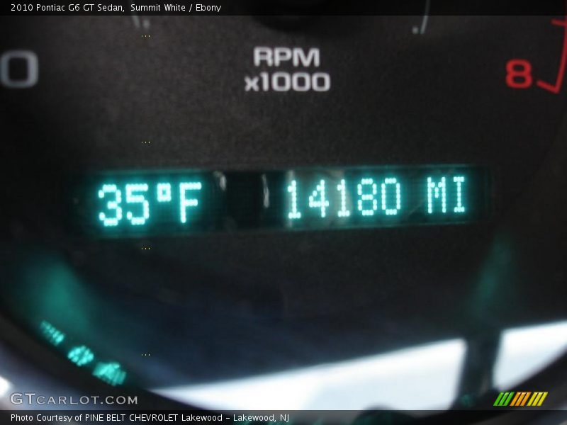 Summit White / Ebony 2010 Pontiac G6 GT Sedan
