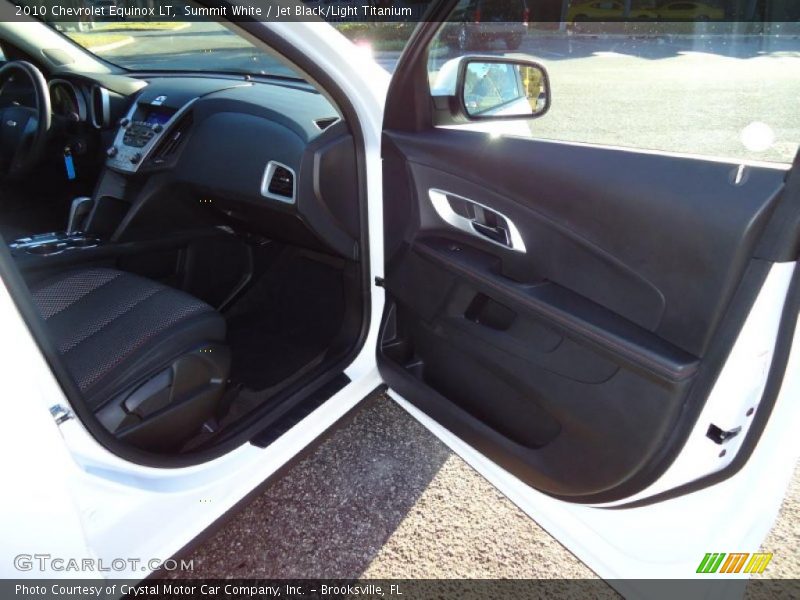 Summit White / Jet Black/Light Titanium 2010 Chevrolet Equinox LT