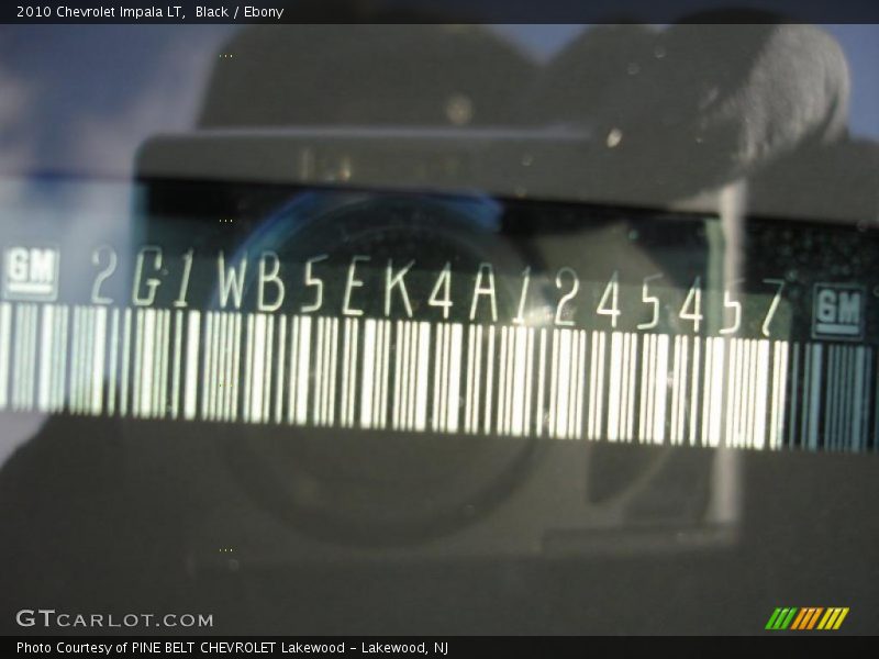 Black / Ebony 2010 Chevrolet Impala LT