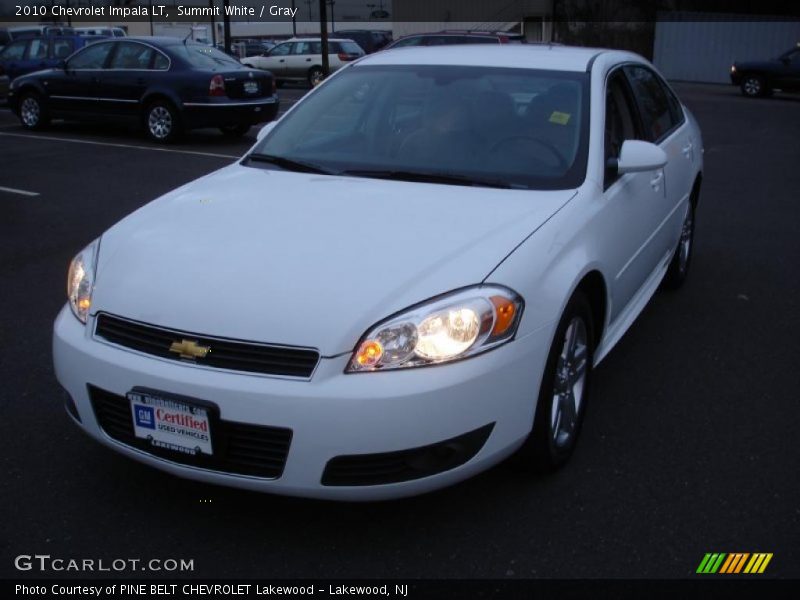 Summit White / Gray 2010 Chevrolet Impala LT