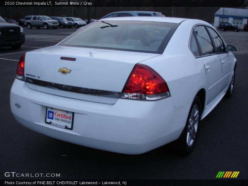 Summit White / Gray 2010 Chevrolet Impala LT