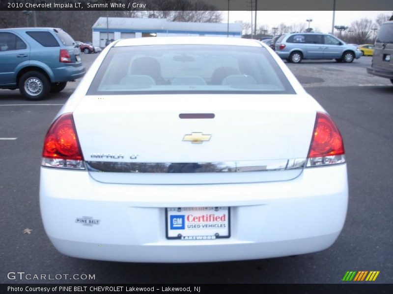Summit White / Gray 2010 Chevrolet Impala LT