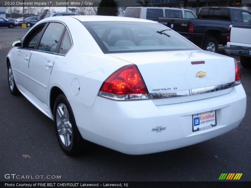 Summit White / Gray 2010 Chevrolet Impala LT