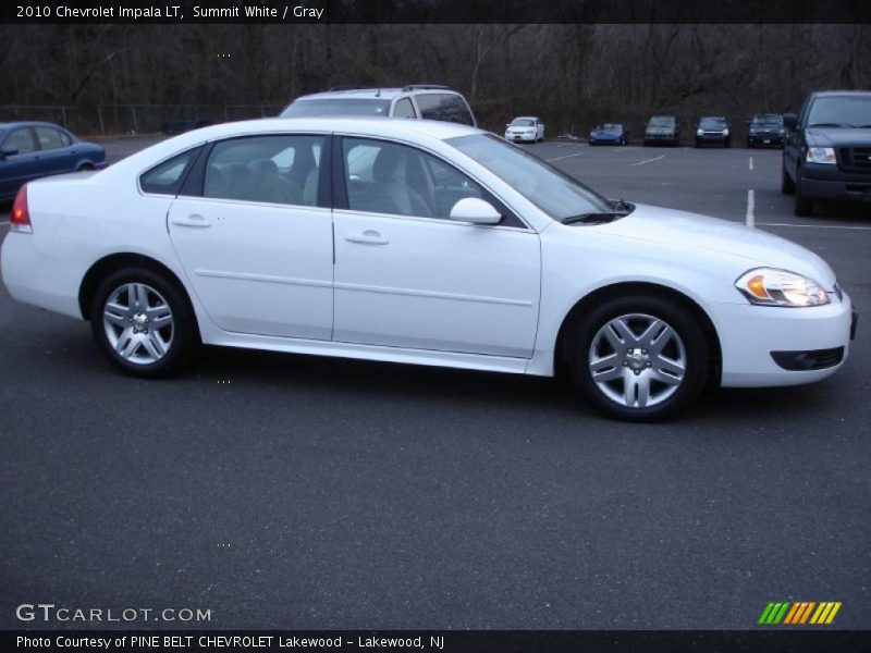 Summit White / Gray 2010 Chevrolet Impala LT