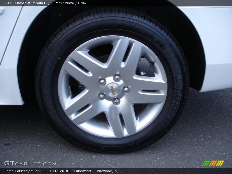 Summit White / Gray 2010 Chevrolet Impala LT
