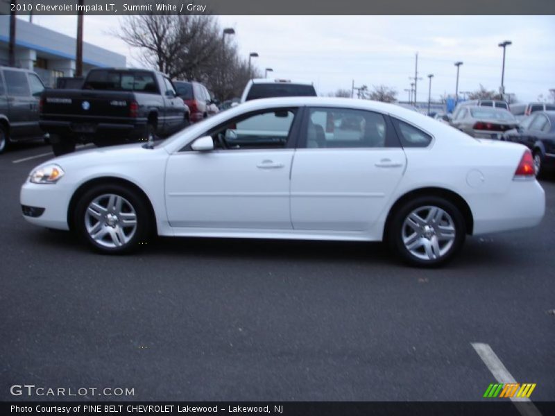 Summit White / Gray 2010 Chevrolet Impala LT