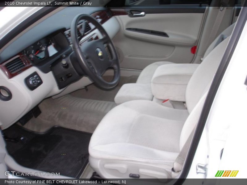 Summit White / Gray 2010 Chevrolet Impala LT