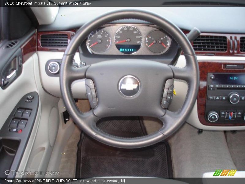 Summit White / Gray 2010 Chevrolet Impala LT