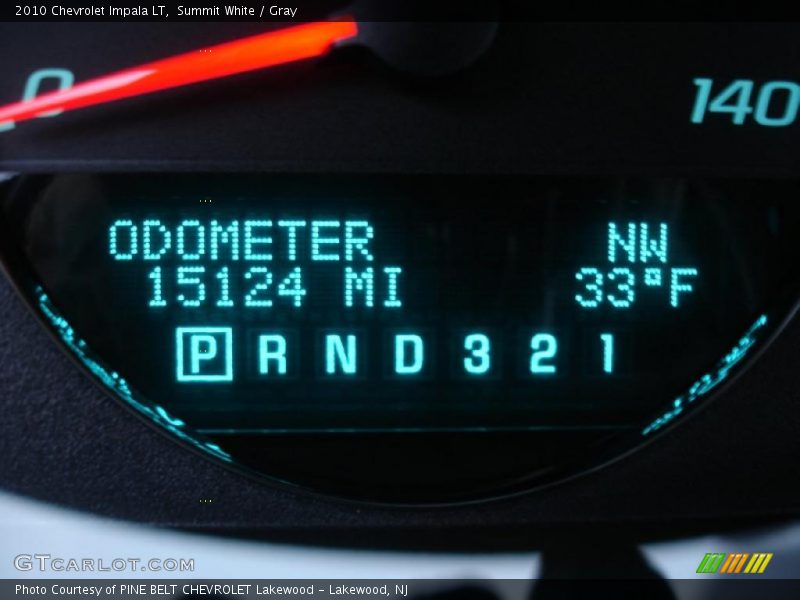Summit White / Gray 2010 Chevrolet Impala LT