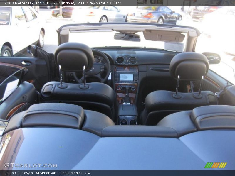Steel Grey Metallic / Black 2008 Mercedes-Benz CLK 550 Cabriolet
