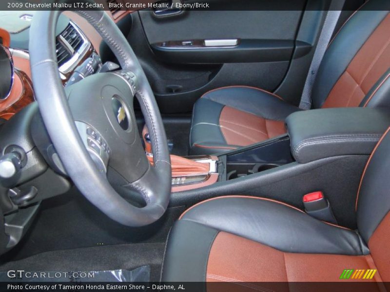  2009 Malibu LTZ Sedan Ebony/Brick Interior