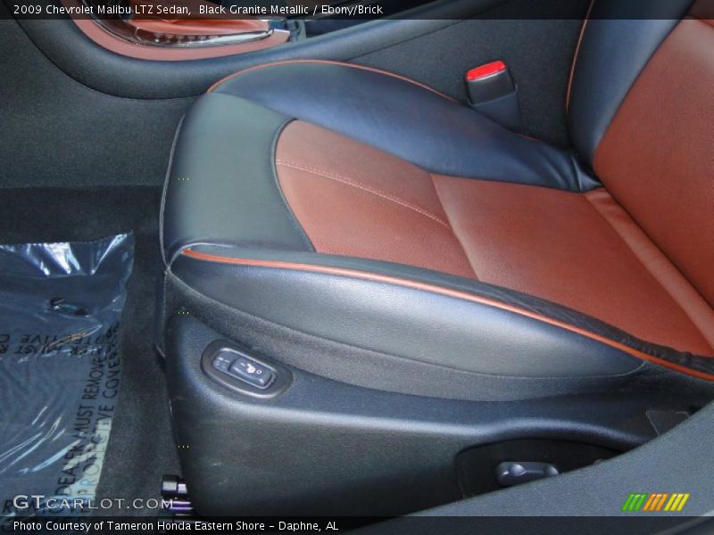  2009 Malibu LTZ Sedan Ebony/Brick Interior