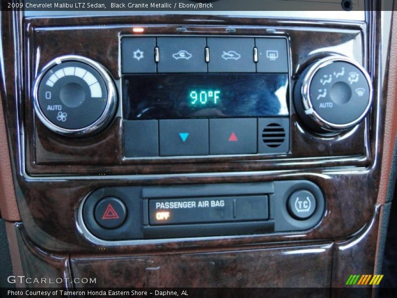 Black Granite Metallic / Ebony/Brick 2009 Chevrolet Malibu LTZ Sedan