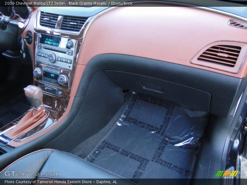 Black Granite Metallic / Ebony/Brick 2009 Chevrolet Malibu LTZ Sedan